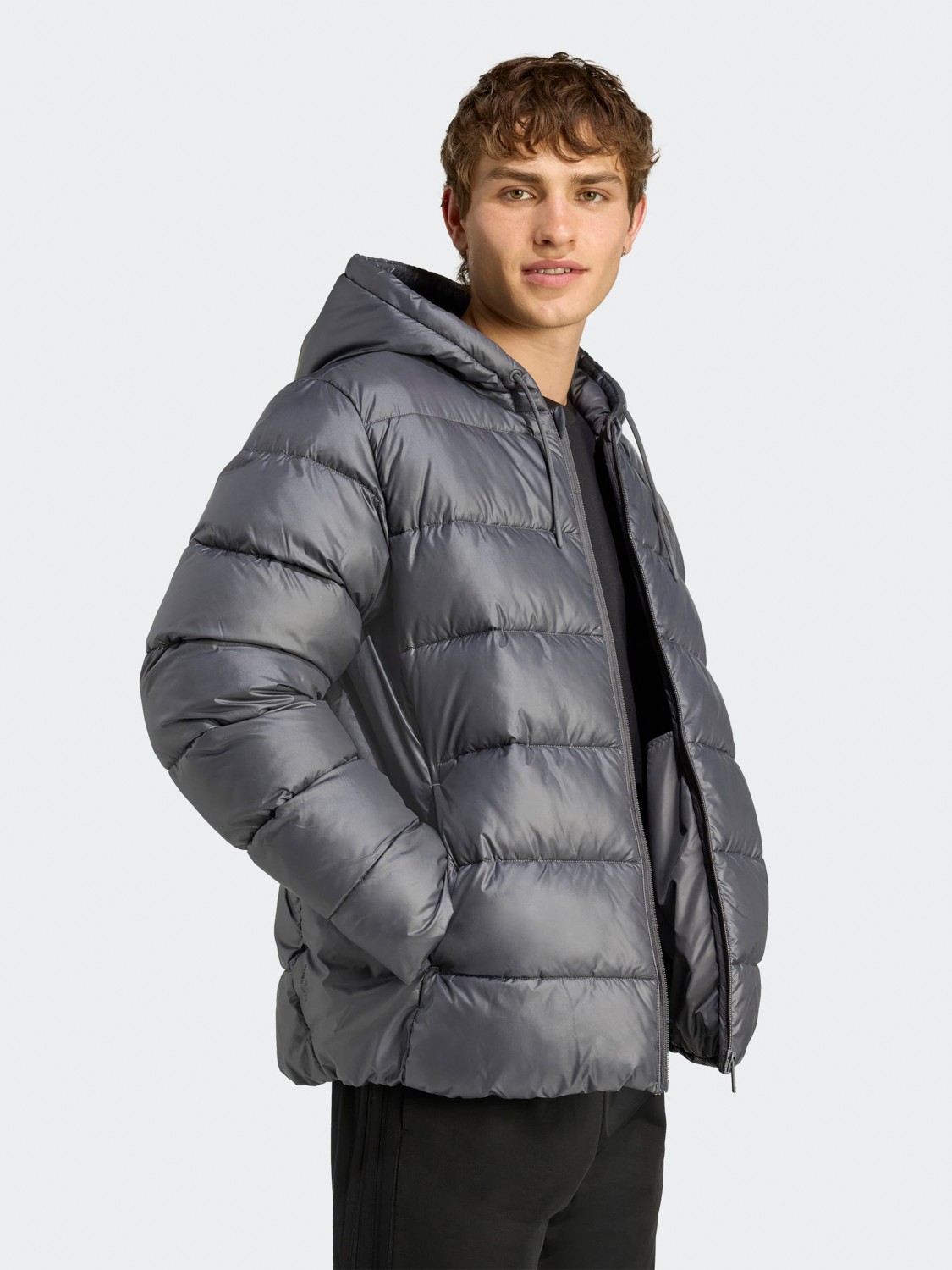 Куртка чоловіча Adidas ESS SD PUF HD J темно-сіра JM8399 изображение 4