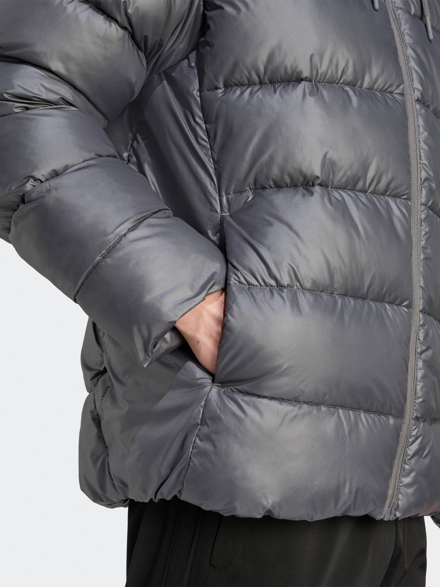 Куртка мужская Adidas ESS SD PUF HD J темно-серая JM8399 изображение 5