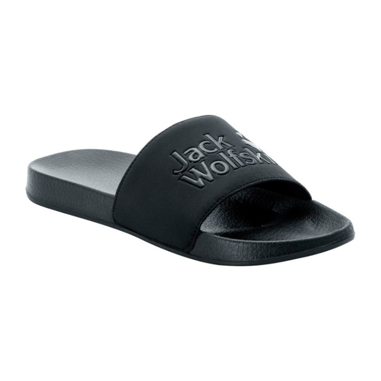 Шлепанцы мужские Jack Wolfskin Slider M черные 4044821-6053 изображение 3