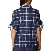 Рубашка женская Columbia Camp Henry ™ III SS Shirt темно-синяя 1933411-466 изображение 2