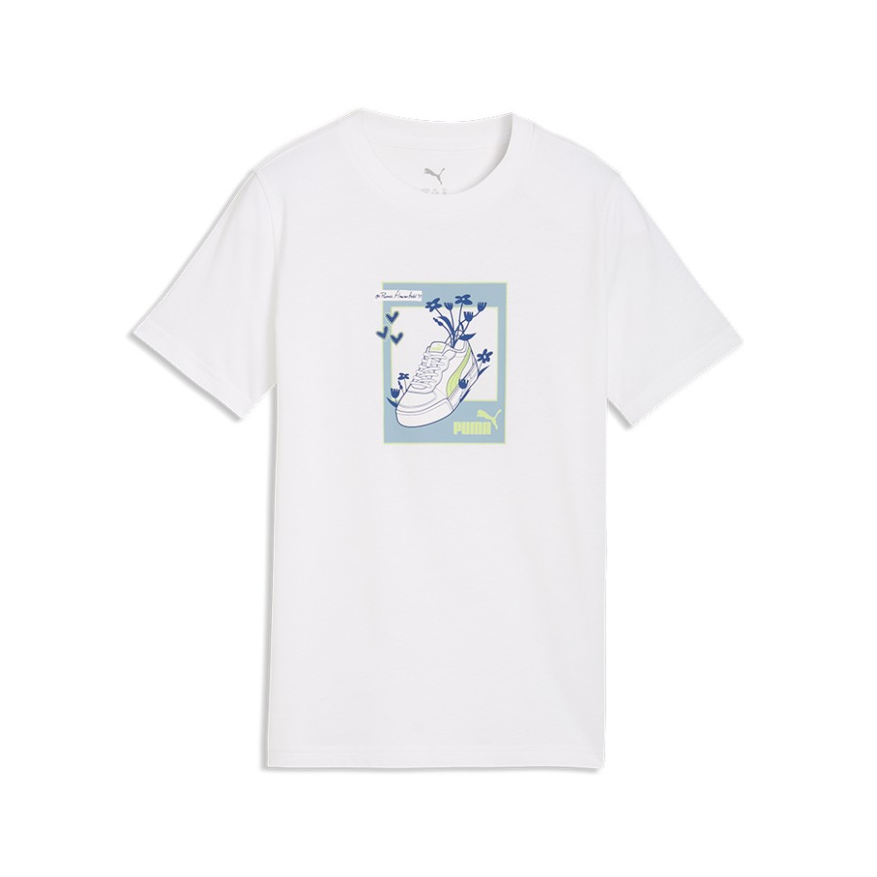 Футболка дитяча Puma GRAPHIC Sneaker Tee G біла 69173802 — фото 1