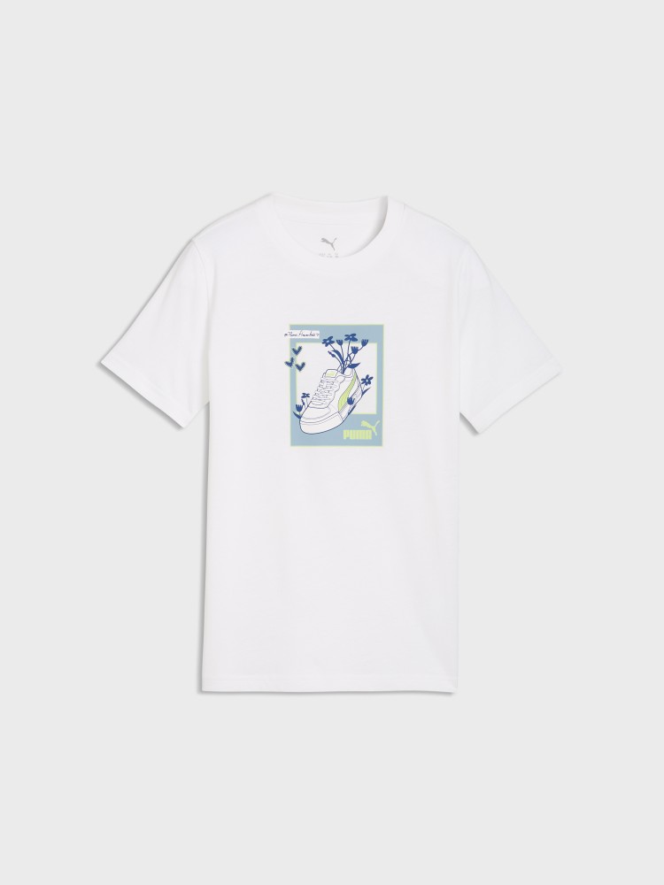 Футболка дитяча Puma GRAPHIC Sneaker Tee G біла 69173802 изображение 2