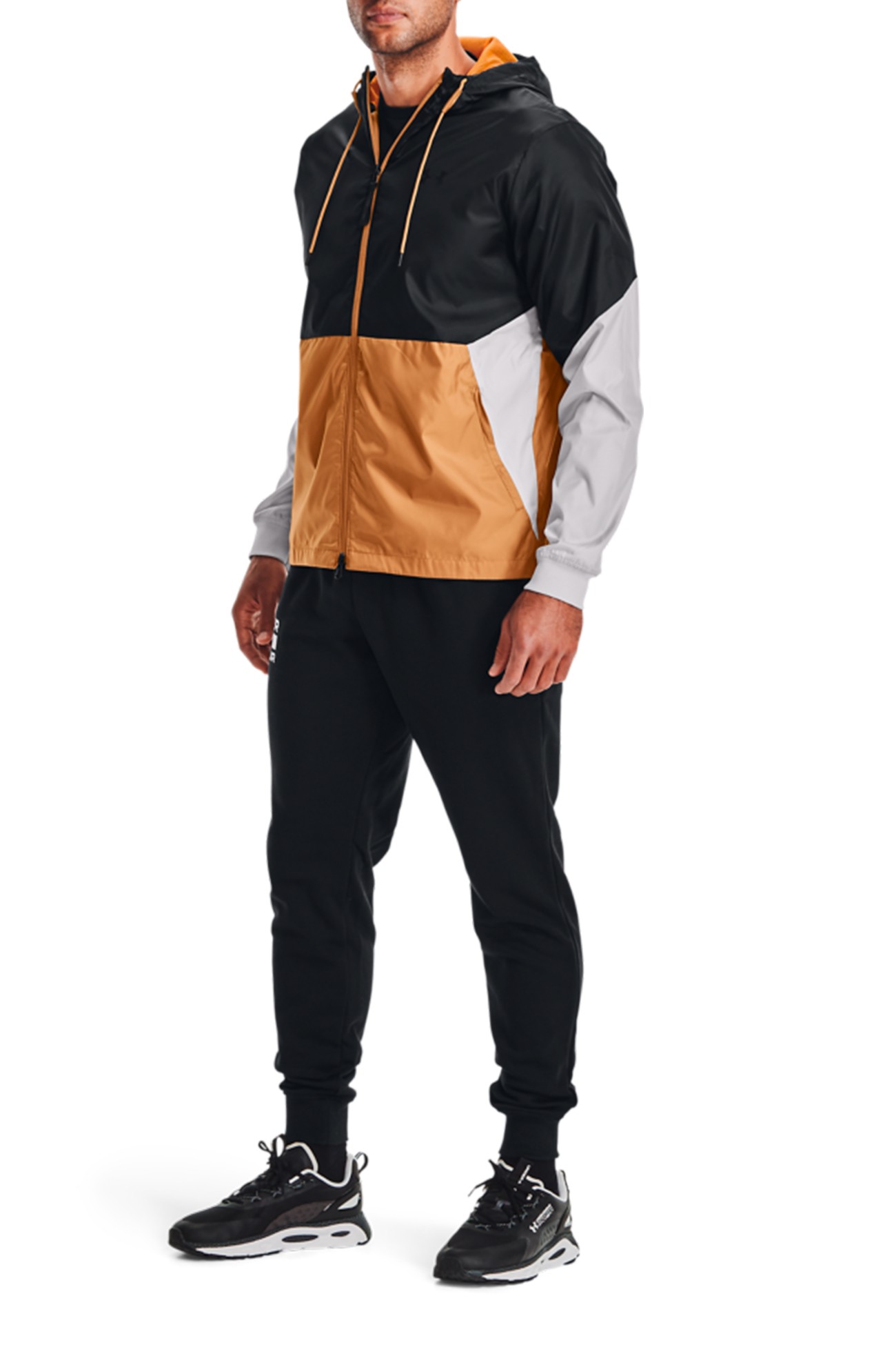 Чоловічі штани Under Armour Ua Rival Flc Signature Jgr чорні 1366366-001 изображение 2