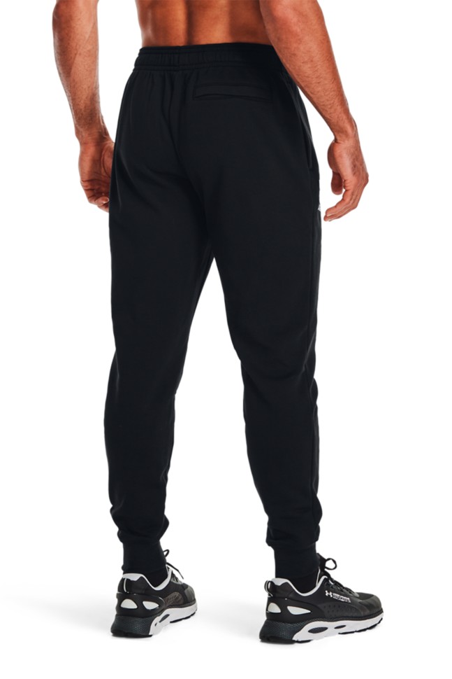 Брюки мужские Under Armour Ua Rival Flc Signature Jgr черные 1366366-001 изображение 3