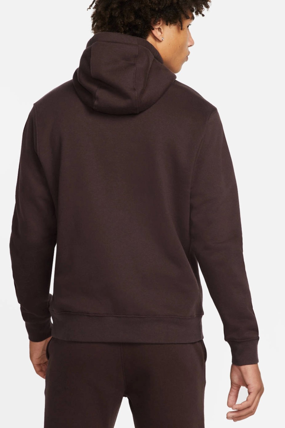Толстовка мужская Nike Sportswear Club Hoodie Fz Bb коричневая BV2645-203 — фото 3