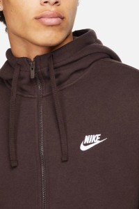 Толстовка чоловіча Nike Sportswear Club Hoodie Fz Bb коричнева BV2645-203  изображение 4