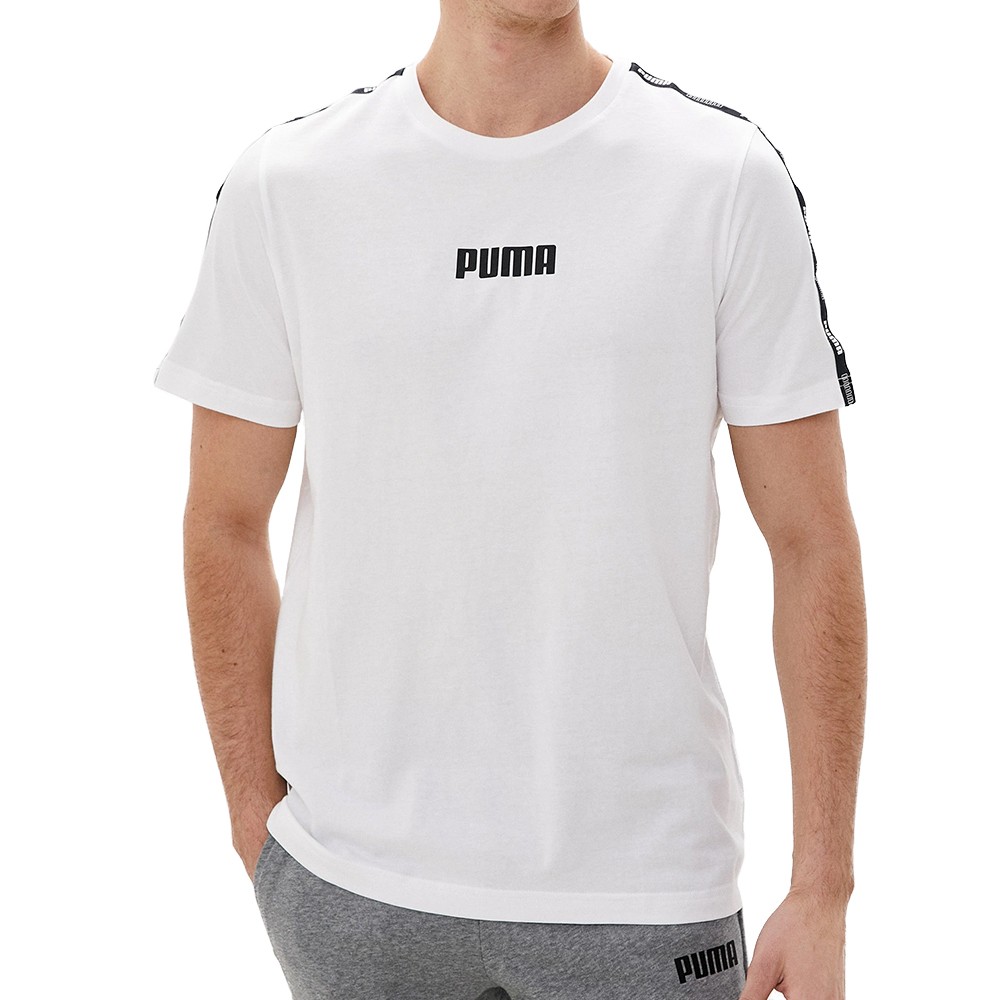 Футболка чоловіча Puma Tape Tee M біла 67132002  изображение 1