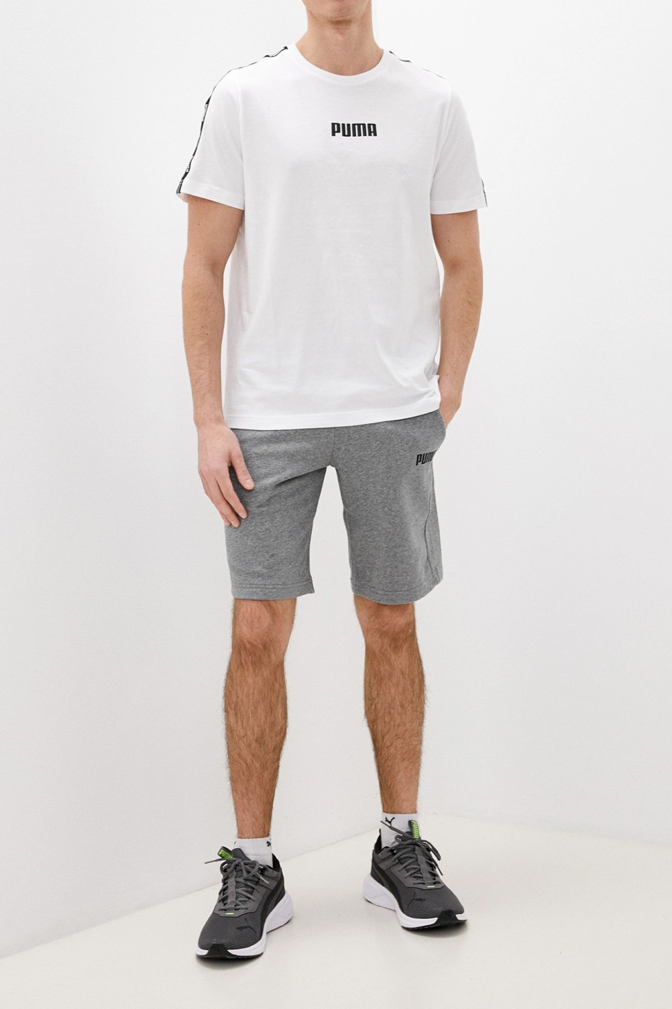 Футболка мужская Puma Tape Tee M белая 67132002 — фото 2 — Sport City Футболка мужская Puma Tape Tee M белая 67132002 — фото 2