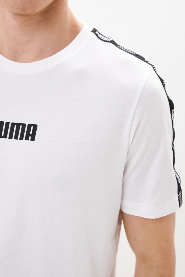 Футболка чоловіча Puma Tape Tee M біла 67132002  изображение 4