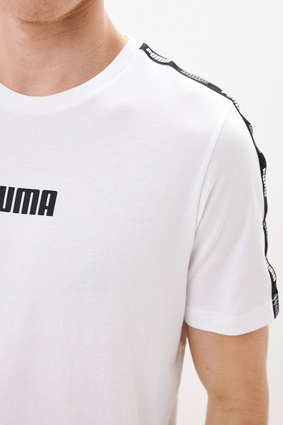 Футболка мужская Puma Tape Tee M белая 67132002 — фото 4 — Sport City Футболка мужская Puma Tape Tee M белая 67132002 — фото 4