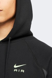 Толстовка чоловіча Nike M Nsw Nike Air Ft Po Hoodie чорна DQ4207-011 изображение 3