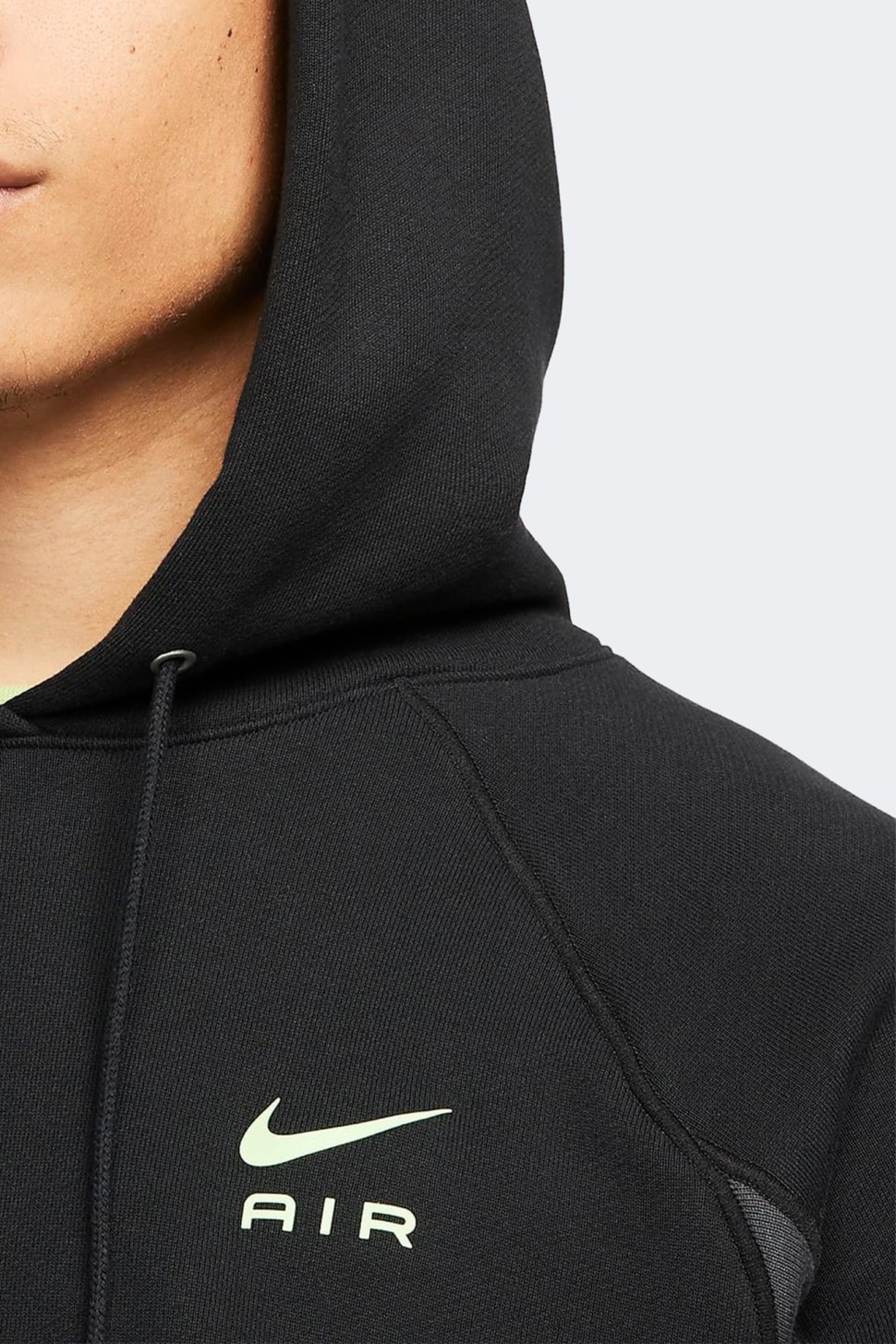 Толстовка чоловіча Nike M Nsw Nike Air Ft Po Hoodie чорна DQ4207-011 — фото 3
