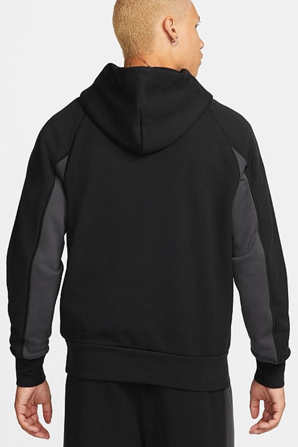 Толстовка чоловіча Nike M Nsw Nike Air Ft Po Hoodie чорна DQ4207-011 — фото 4