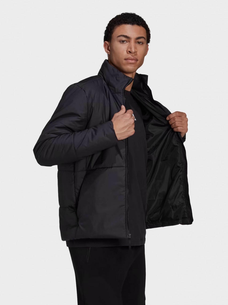 Куртка чоловіча Adidas BSC 3S INS JKT чорна HG8758 — фото 4