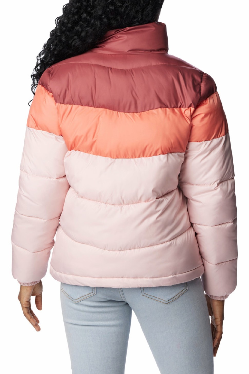 Куртка жіноча Columbia Puffect™ Color Blocked Jacket рожева 1955101-626 — фото 7