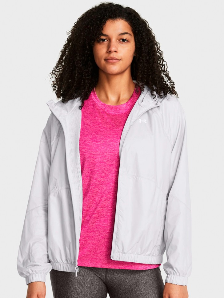 Вітрівка жіноча Under Armour UA SPORT WINDBREAKER JKT сіра 1382698-014 изображение 2
