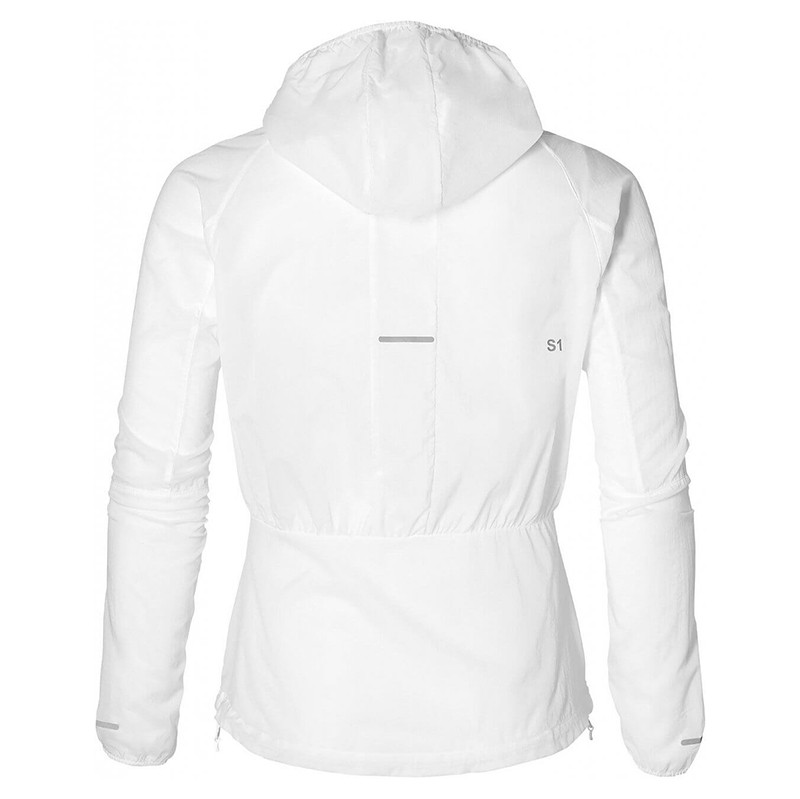 Вітровка жіноча Asics PACKABLE JACKET біла 2012A042-100 — фото 2