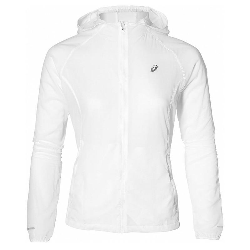 Вітровка жіноча Asics PACKABLE JACKET біла 2012A042-100 — фото 1
