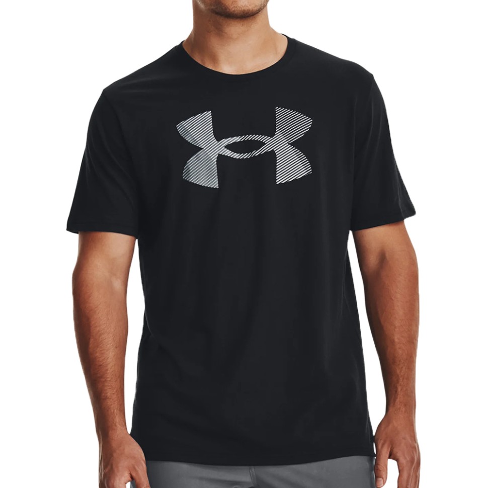 Футболка чоловіча Under Armour UA BIG LOGO FILL SS чорна 1379451-001 изображение 1