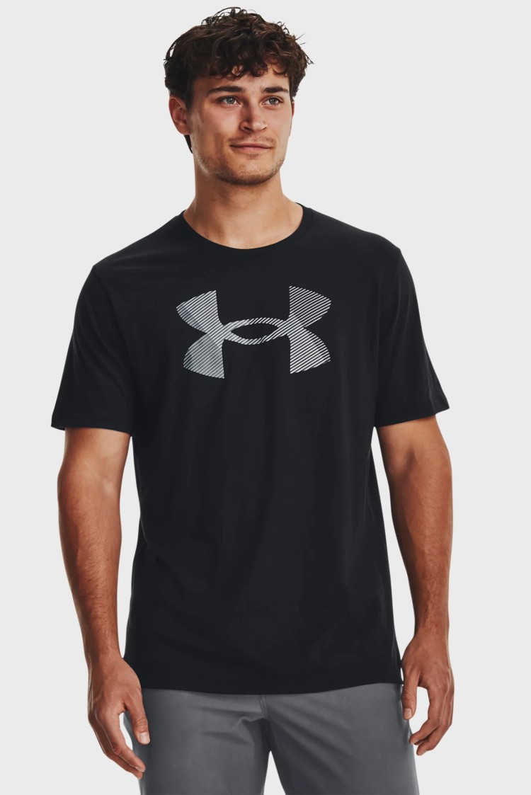 Футболка чоловіча Under Armour UA BIG LOGO FILL SS чорна 1379451-001 изображение 2