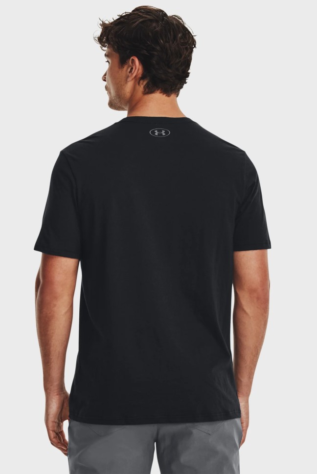 Футболка чоловіча Under Armour UA BIG LOGO FILL SS чорна 1379451-001 изображение 3