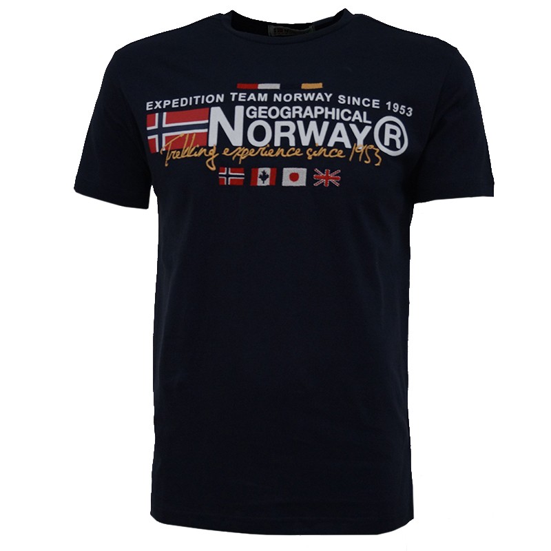 Футболка мужская Geographical Norway синяя SR111-450 — Sport City Футболка мужская Geographical Norway синяя SR111-450