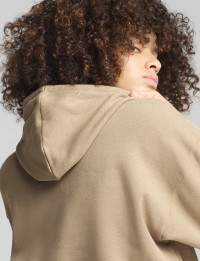 Толстовка женская Puma ESS+ Script Hoodie FL бежевая 68153467 изображение 6