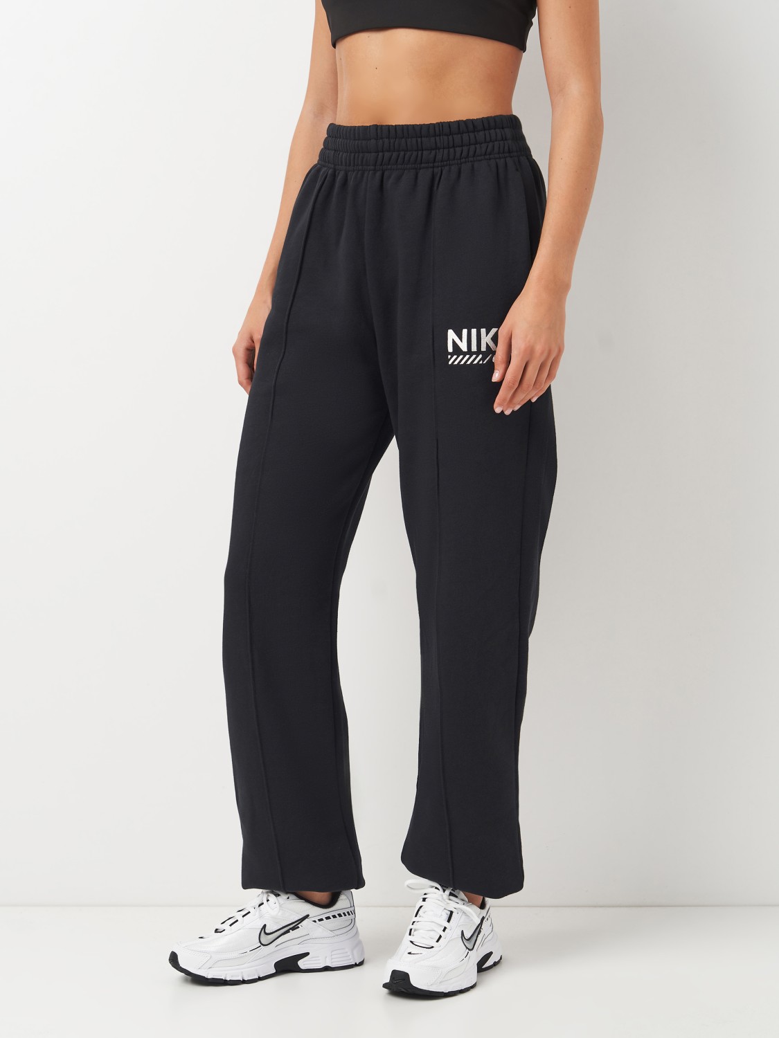 Брюки женские Nike W NSW FLC PANT GLS черные HM4319-010 изображение 2