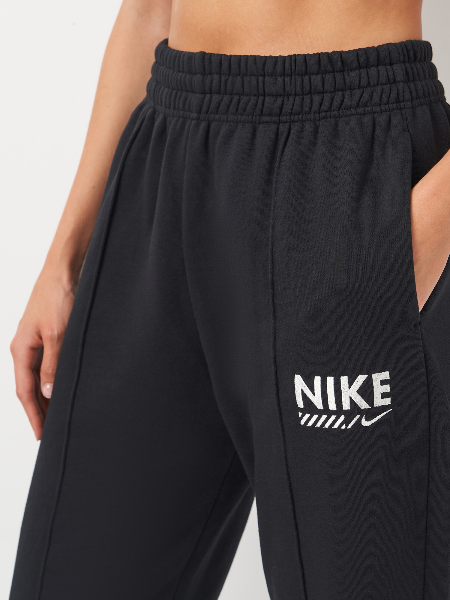 Штани жіночі Nike W NSW FLC PANT GLS чорні HM4319-010 изображение 5