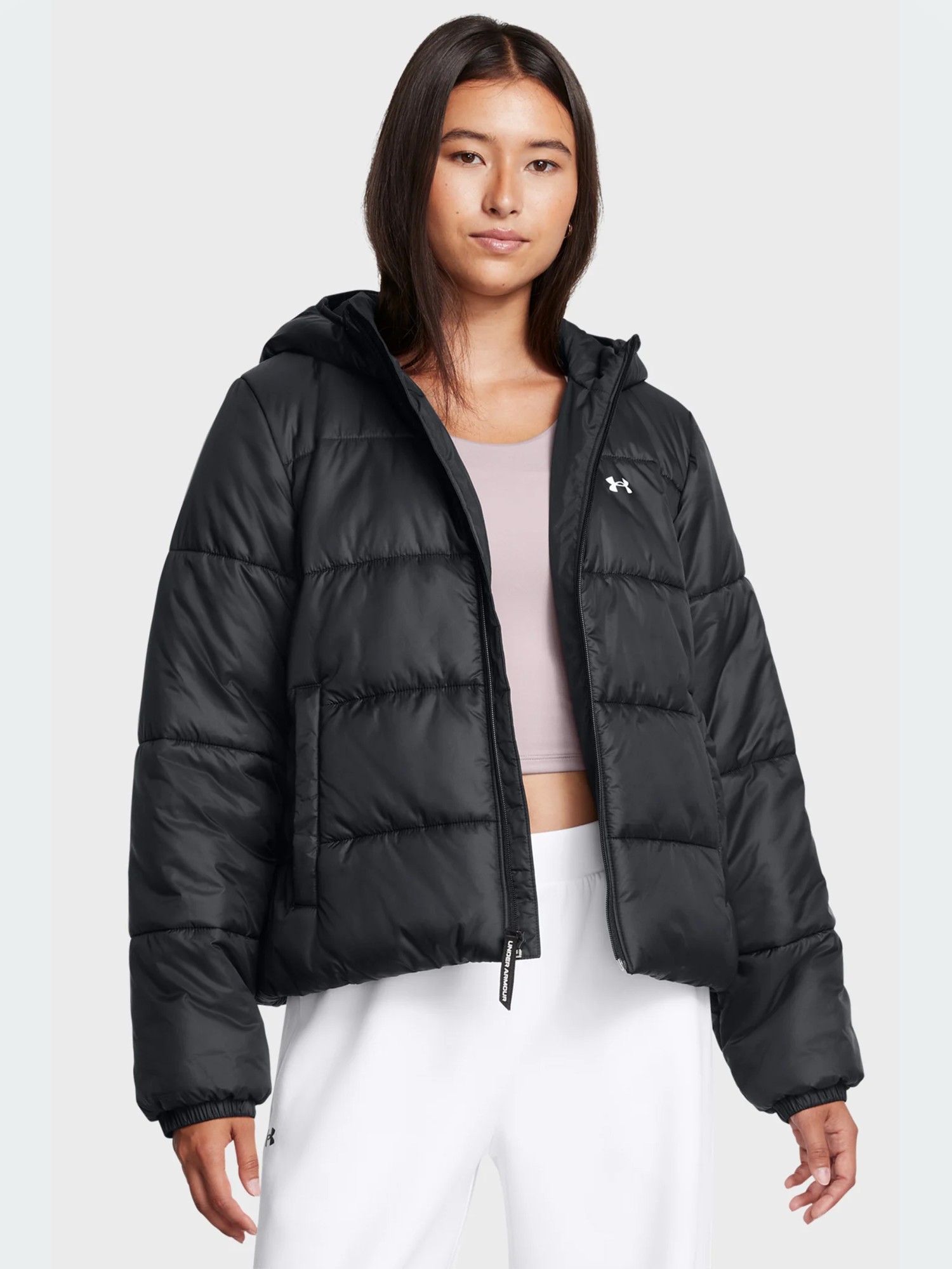 Куртка жіноча Under Armour LW INSULATE JACKET чорна 1389183-001 изображение 2