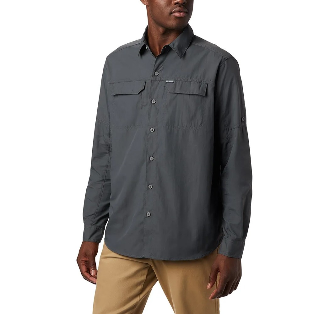 Рубашка мужская Columbia Silver Ridge™2.0 Long Sleeve Shirt темно-серая 1839311-028