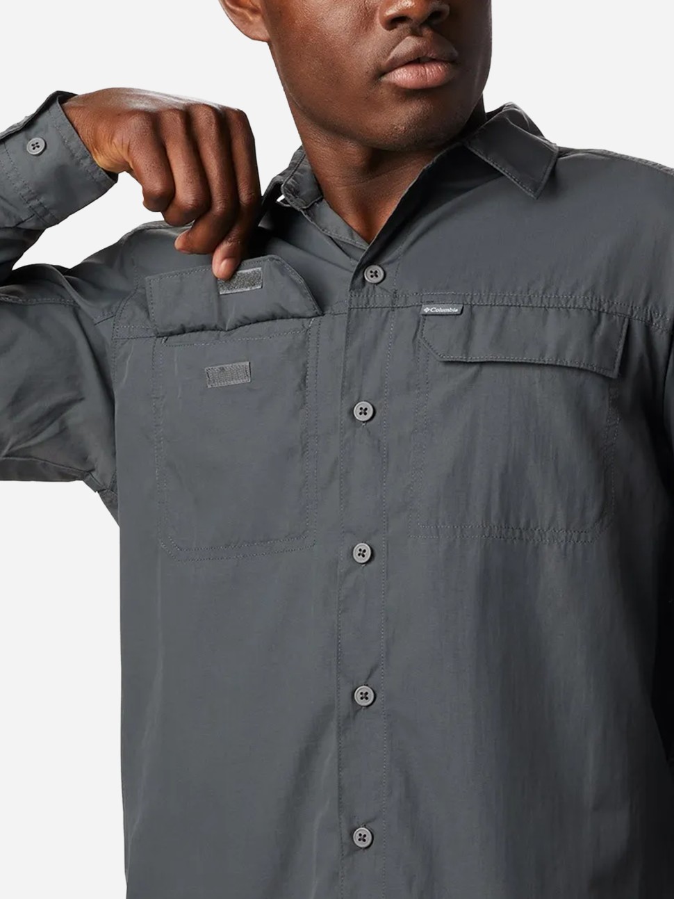Сорочка чоловiча Columbia Silver Ridge™2.0 Long Sleeve Shirt темно-сіра 1839311-028 — фото 5