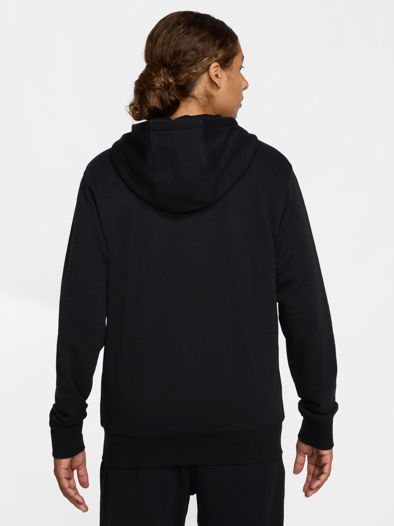 Толстовка мужская Nike M NK CLUB FT FZ HOODIE черная FN3884-010 изображение 3