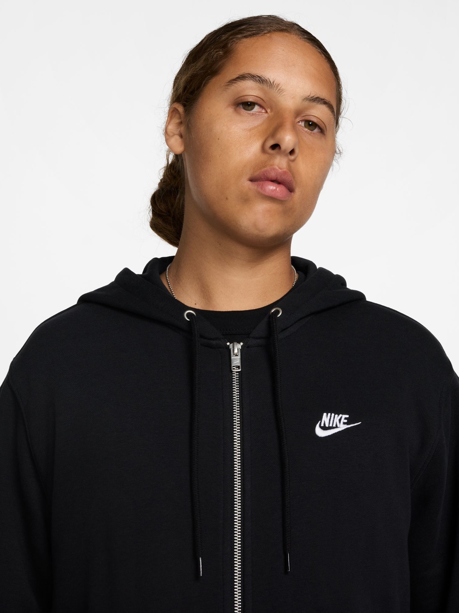 Толстовка мужская Nike M NK CLUB FT FZ HOODIE черная FN3884-010 изображение 4