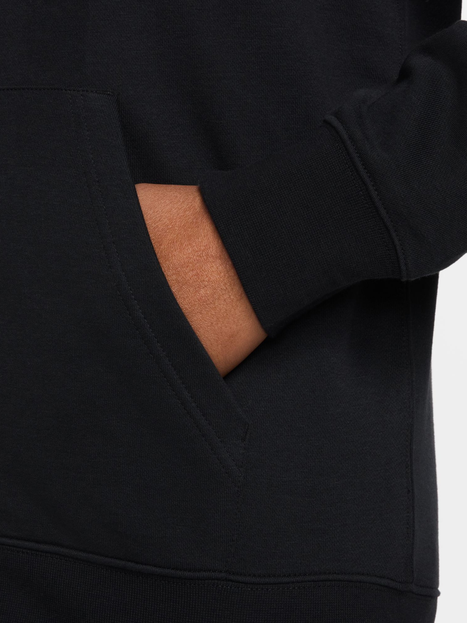 Толстовка мужская Nike M NK CLUB FT FZ HOODIE черная FN3884-010 изображение 7