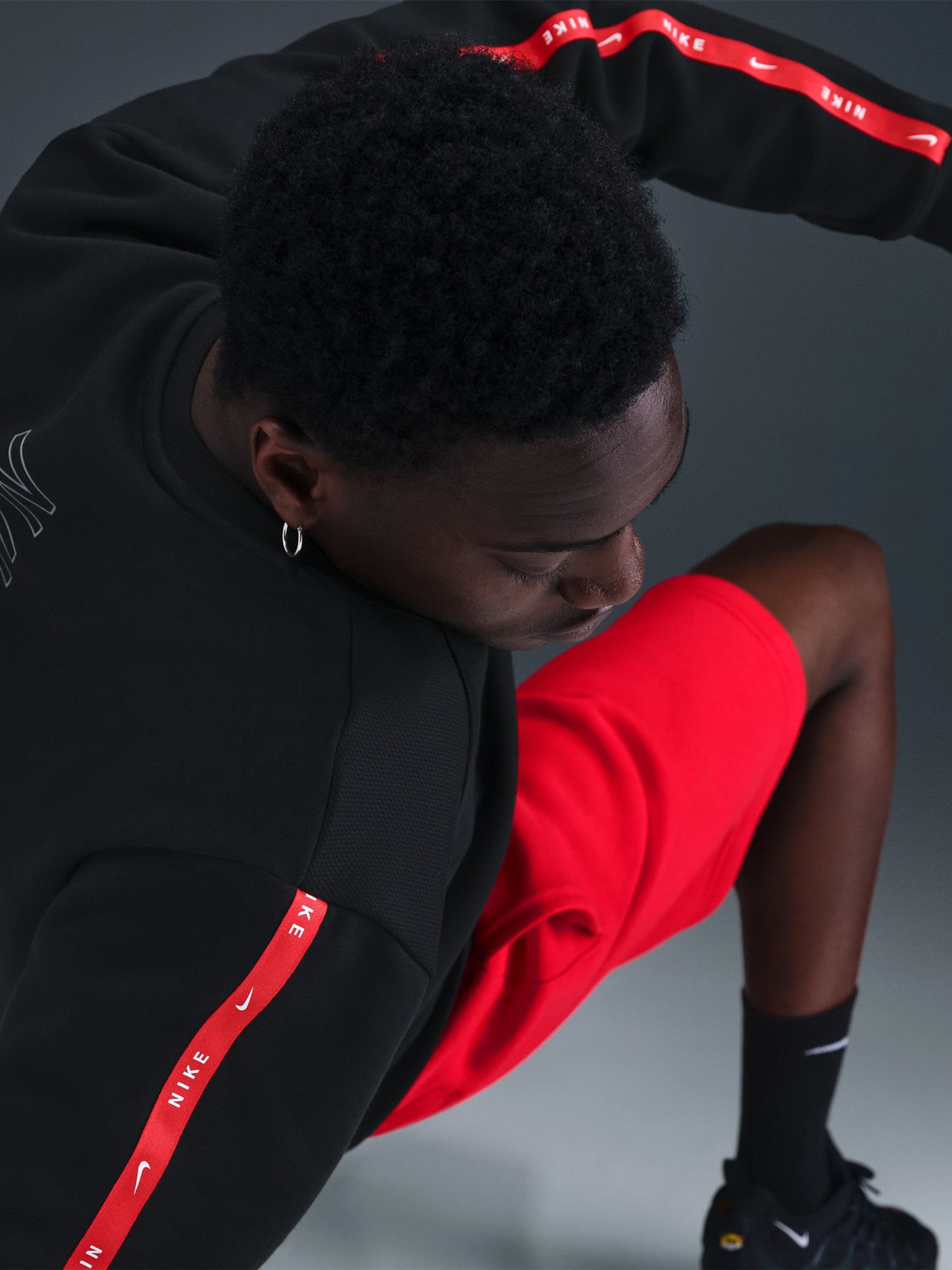 Толстовка мужская Nike M NSW CS CREW FLC BB черная IH4286-010 изображение 6