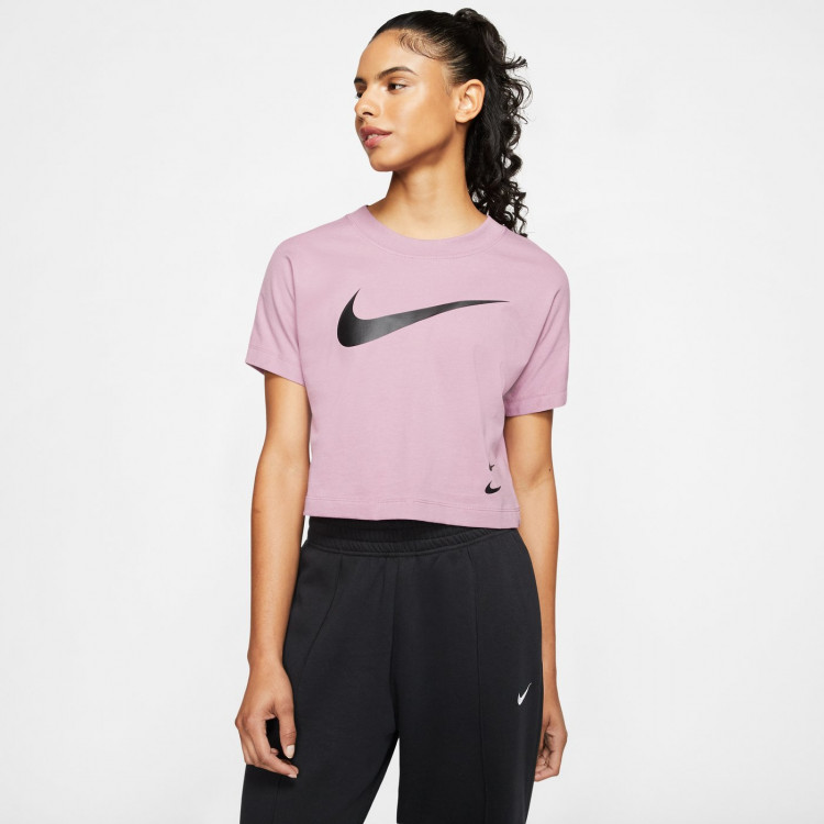 Футболка женская Nike Sportswear Swoosh Top фиолетовая CJ3764-515 изображение 2
