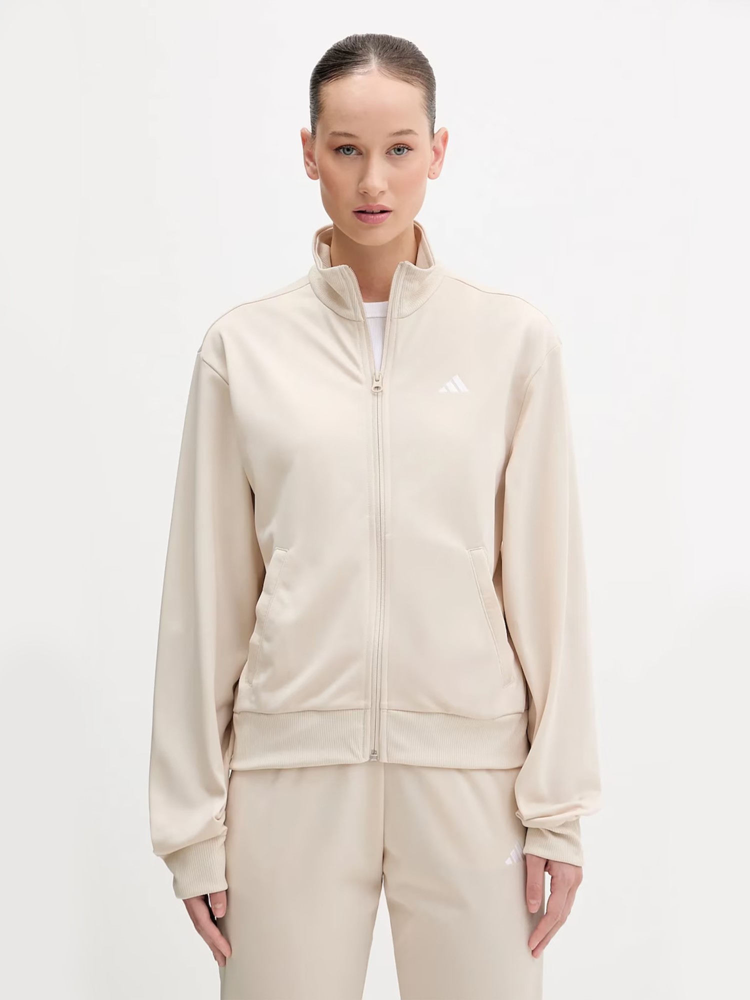 Костюм женский Adidas W FEELCOZY TS бежевый KB8459 изображение 3