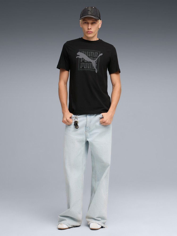 Футболка мужская Puma GRAPHIC Wording Tee черная 69177501 изображение 4