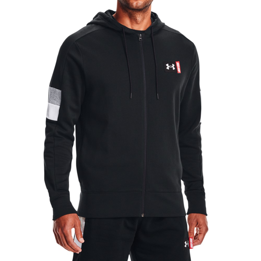 Толстовка чоловіча Under Armour Ua Baseline Full Zip чорна 1366529-001 изображение 1