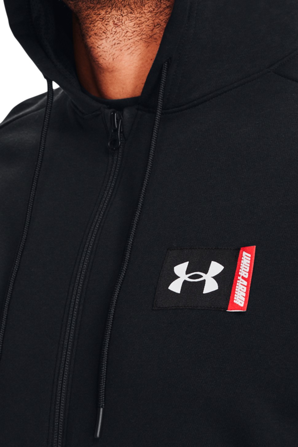 Толстовка чоловіча Under Armour Ua Baseline Full Zip чорна 1366529-001 — фото 4