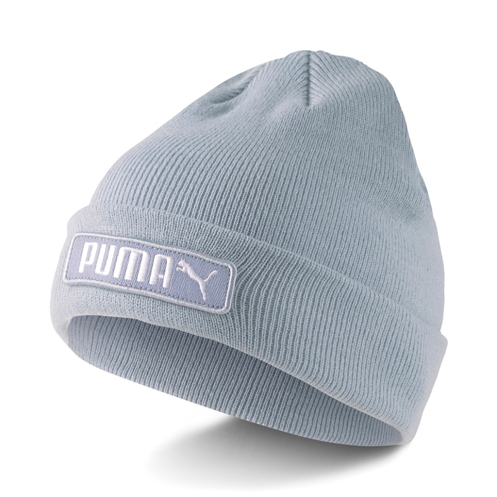 Шапка Puma Puma Classic Cuff Beanie голубая 02343402 изображение 1