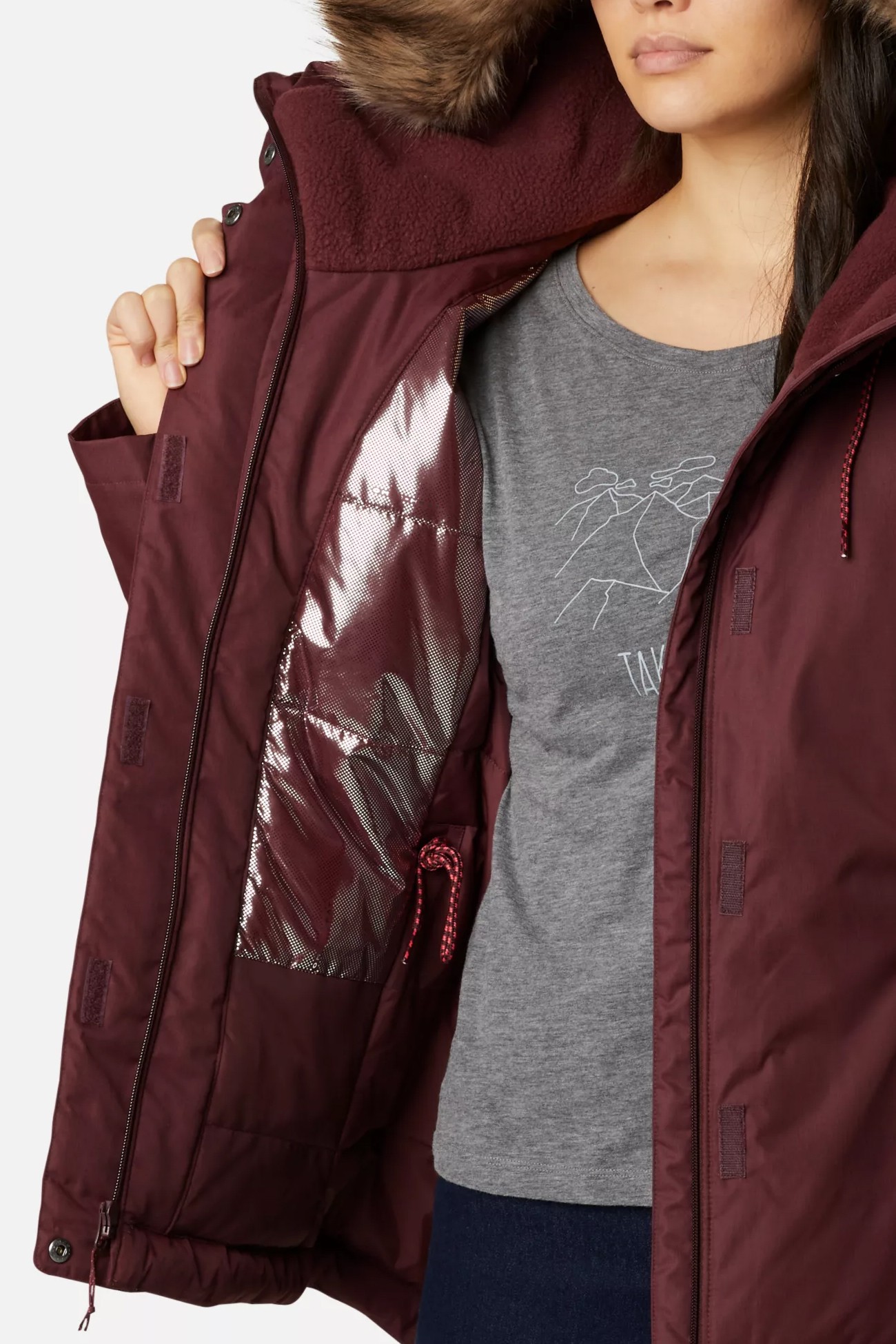 Куртка жіноча Columbia  Suttle Mountain™ II Insulated Jacket  бордова 1978311-671 изображение 4