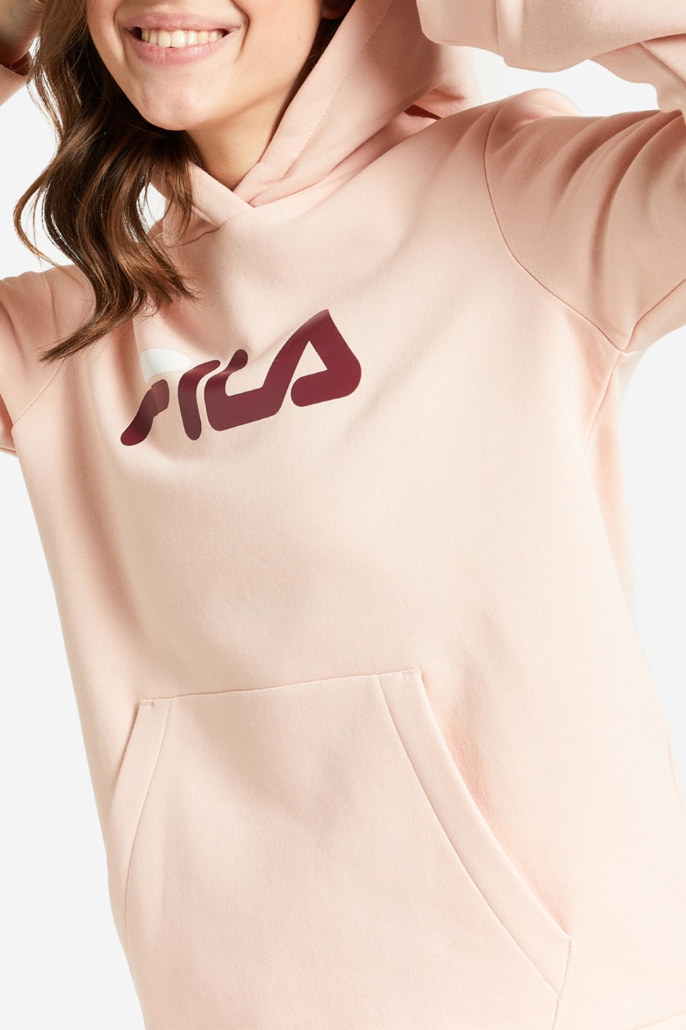 Толстовка жіноча Fila персикова 110590-R0 — фото 2
