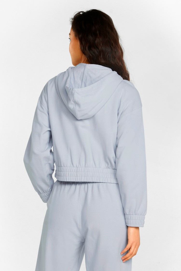 Толстовка женская Puma Her Full-Zip Hoodie голубая 84709221 изображение 3