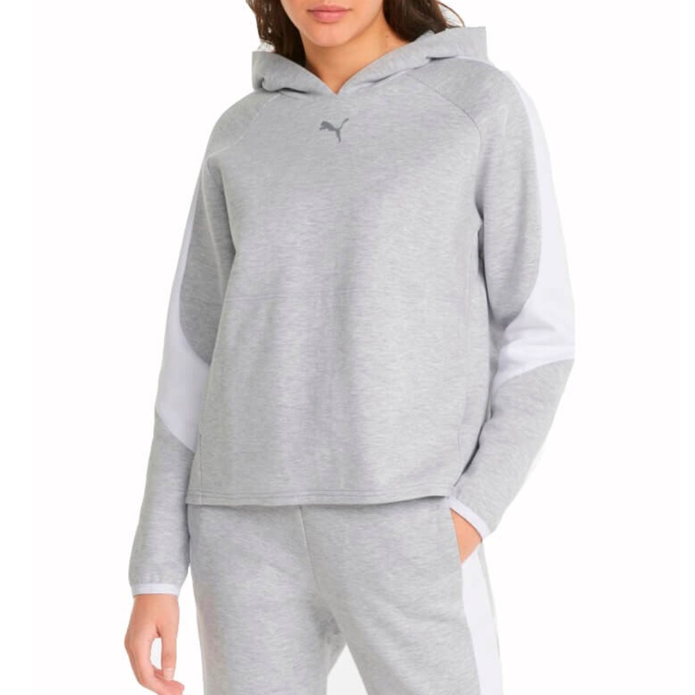 Толстовка жіноча Puma Evostripe Hoodie сіра 84707204 изображение 1