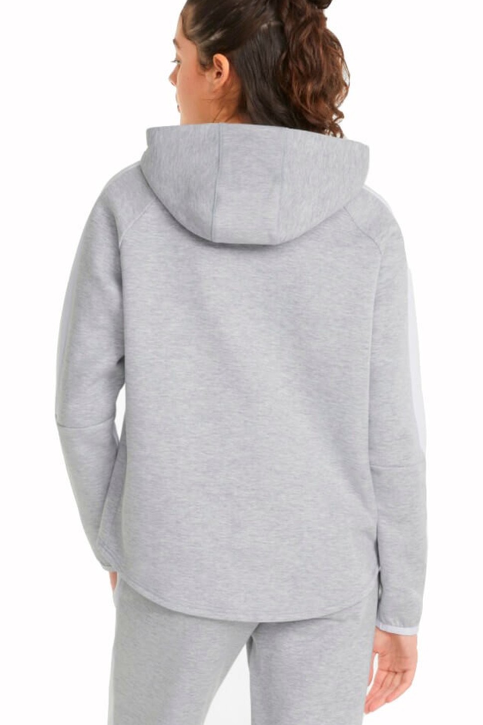 Толстовка жіноча Puma Evostripe Hoodie сіра 84707204 — фото 3