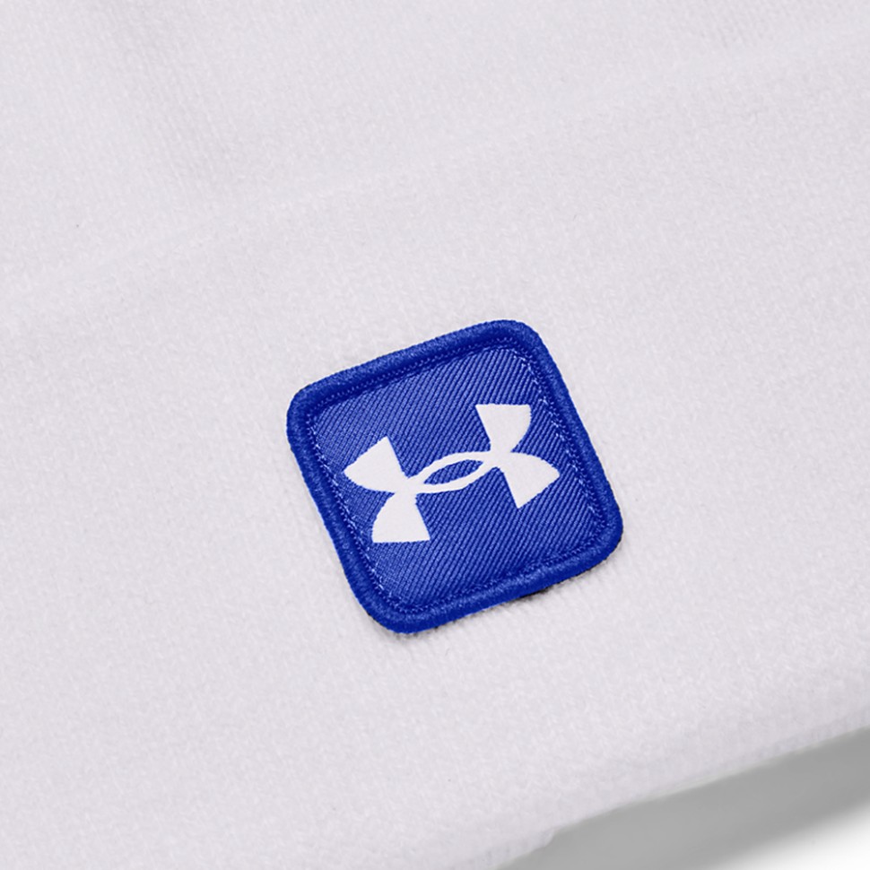 Шапка Under Armour UA Halftime Cuff біла 1373155-100 — фото 2