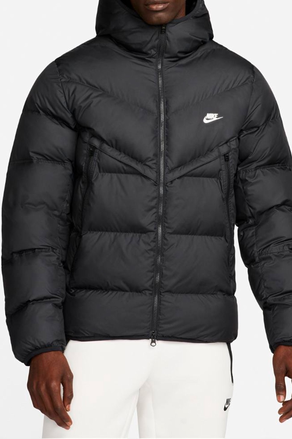 Куртка чоловіча Nike M Nk Sf Wr Pl-Fld Hd Jkt чорна DR9605-010 — фото 2