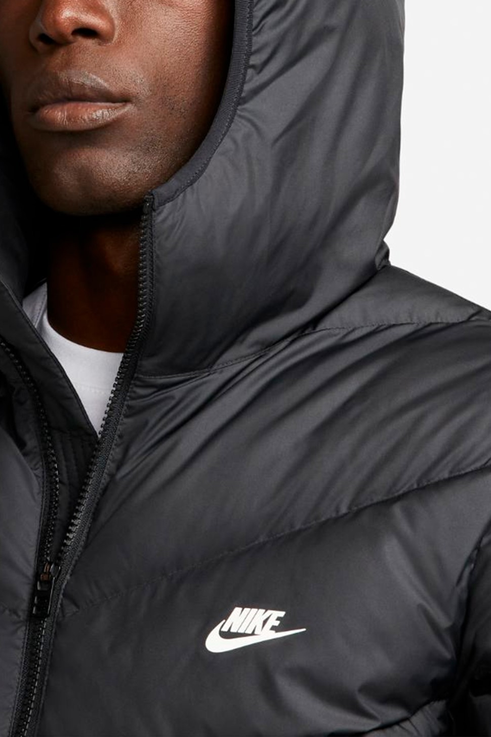 Куртка чоловіча Nike M Nk Sf Wr Pl-Fld Hd Jkt чорна DR9605-010 — фото 3